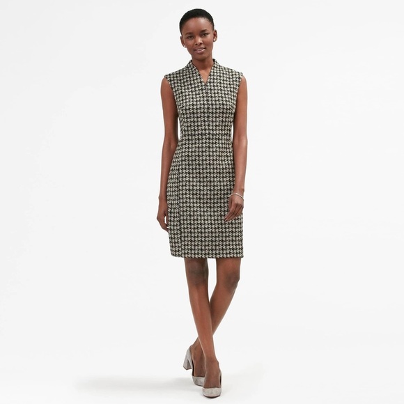 NWT - M.M. LaFleur - The Aditi 2.0—Modern Houndstooth - Black / Sand - Picture 1 of 13